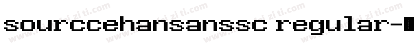 sourccehansanssc regular字体转换